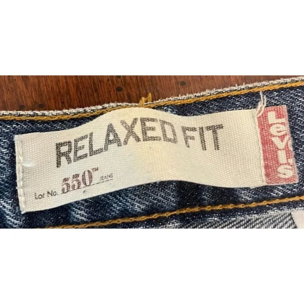 Vintage Levi's 550 Relaxed Fit Jeans Mens 38x30 (Actual‎ 38x29) Blue Jean Denim